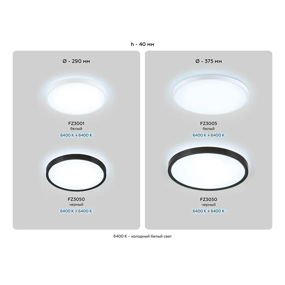Фото 16 Светильник настенно-потолочный светодиодный Ambrella light Fz3001 6 м² нейтральный белый свет цвет белый Фото 16 Светильник настенно-потолочный светодиодный Ambrella light Fz3001 6 м² нейтральный белый свет цвет белый
