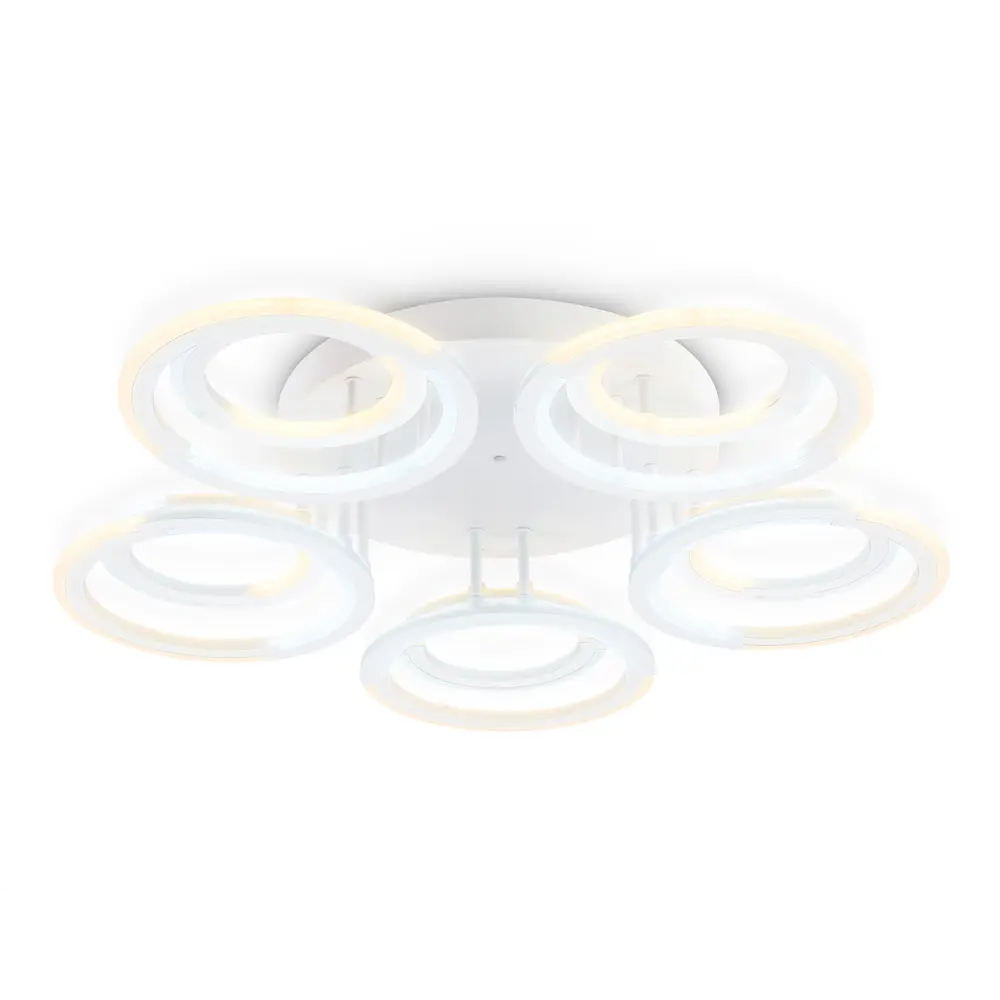 Фото Люстра потолочная светодиодная Ambrella light Acrylica FA8944 с пультом управления 30 м² регулируемый белый свет цвет белый