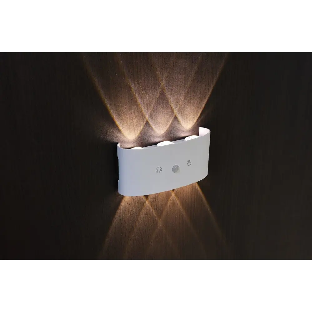Фото Настенный светильник светодиодный Flylight Fl-obl_w6t теплый белый (желтый) свет цвет белый Фото Настенный светильник светодиодный Flylight Fl-obl_w6t теплый белый (желтый) свет цвет белый
