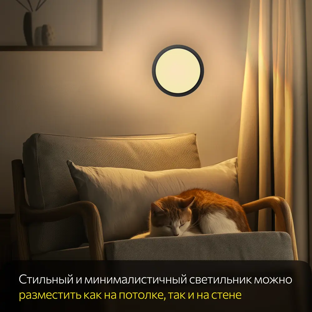Фото 11 Потолочный светильник светодиодный Citilux Бейсик CL738181V 7 м² цвет чёрный Фото 11 Потолочный светильник светодиодный Citilux Бейсик CL738181V 7 м² цвет чёрный
