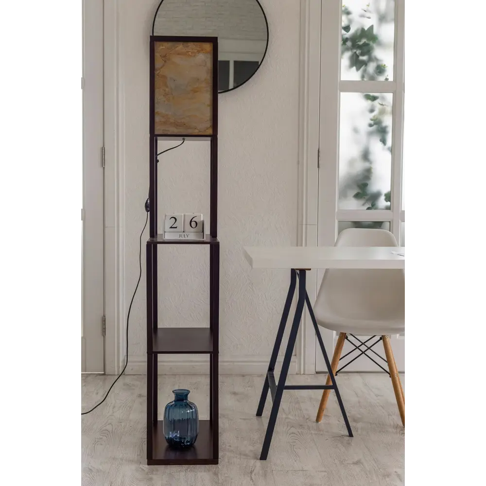 Фото 3 Торшер Playwoods lampshelf/wng3/rustique цвет коричневый Фото 3 Торшер Playwoods lampshelf/wng3/rustique цвет коричневый