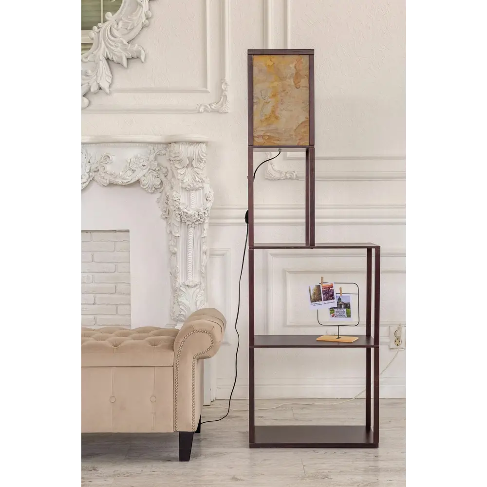 Фото 4 Торшер Playwoods lampshelf/wng3/rustique цвет коричневый Фото 4 Торшер Playwoods lampshelf/wng3/rustique цвет коричневый