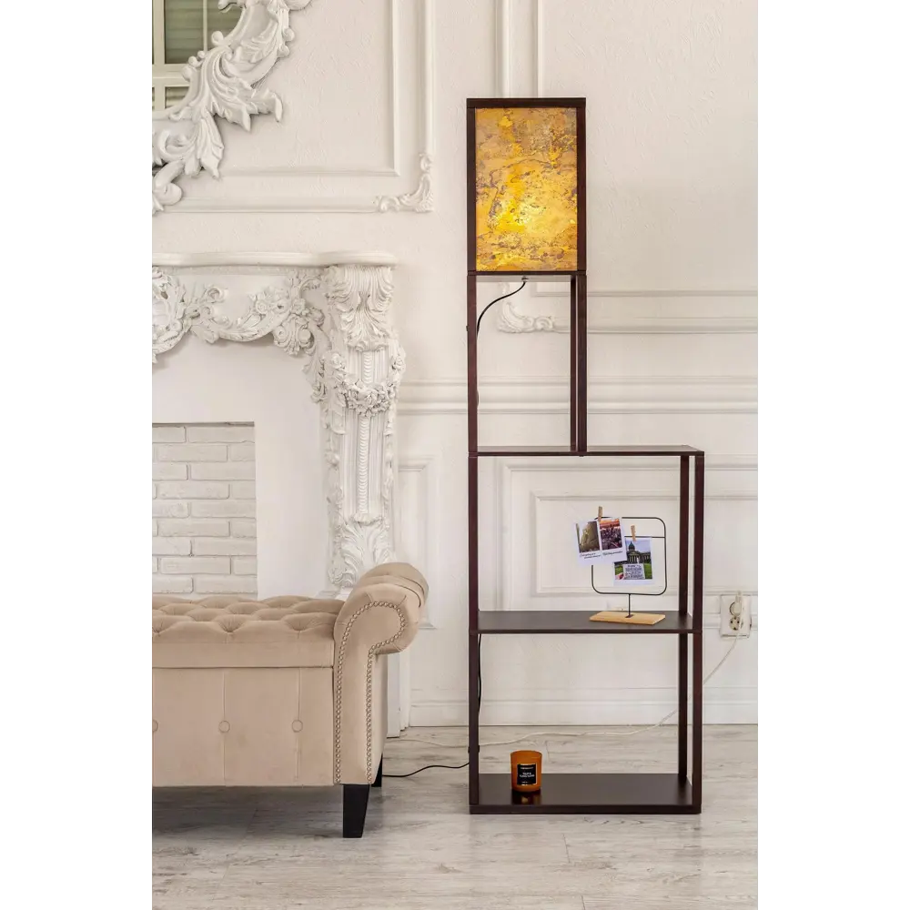 Фото Торшер Playwoods lampshelf/wng3/rustique цвет коричневый Фото Торшер Playwoods lampshelf/wng3/rustique цвет коричневый