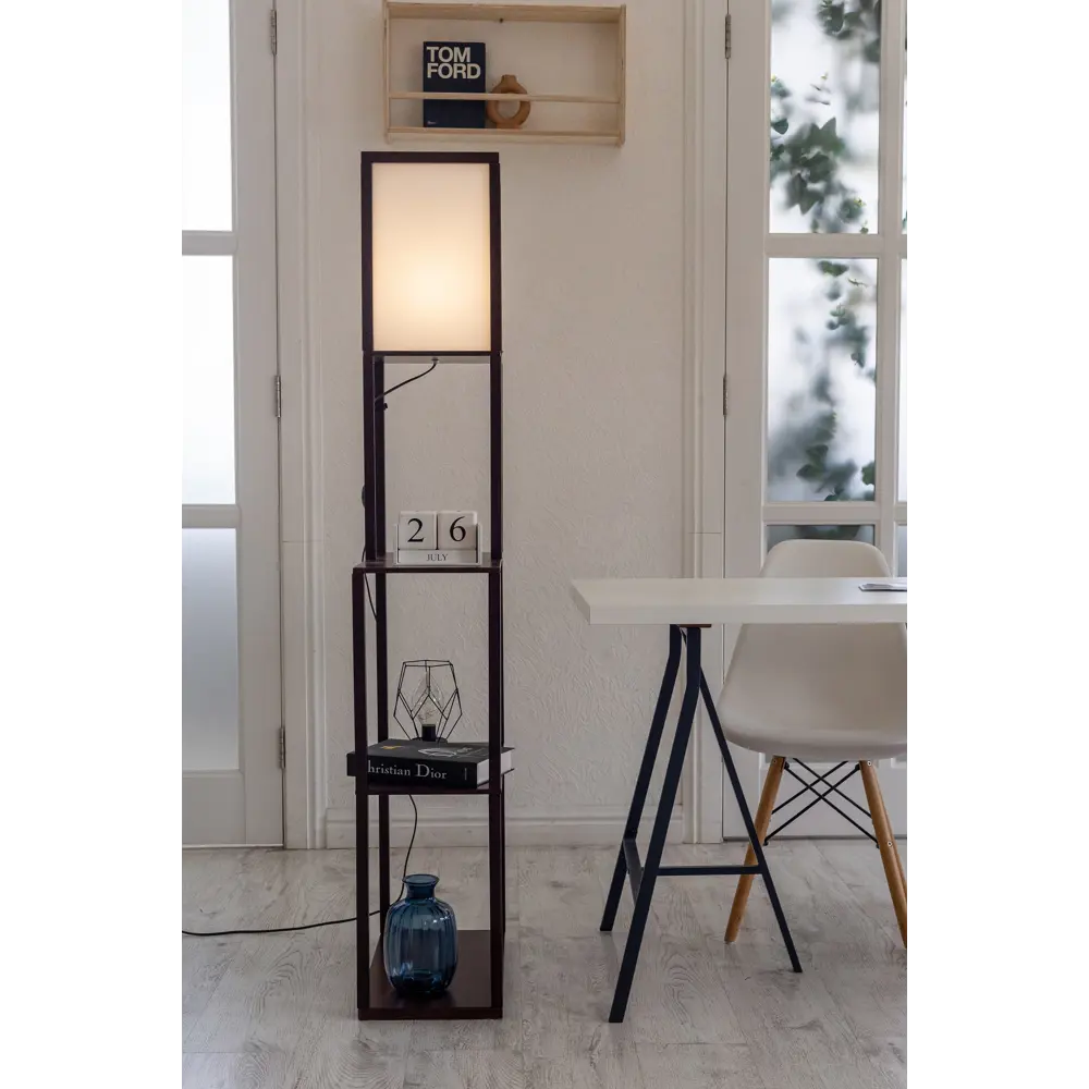 Фото 4 Торшер Playwoods lampshelf/wng3 цвет коричневый Фото 4 Торшер Playwoods lampshelf/wng3 цвет коричневый