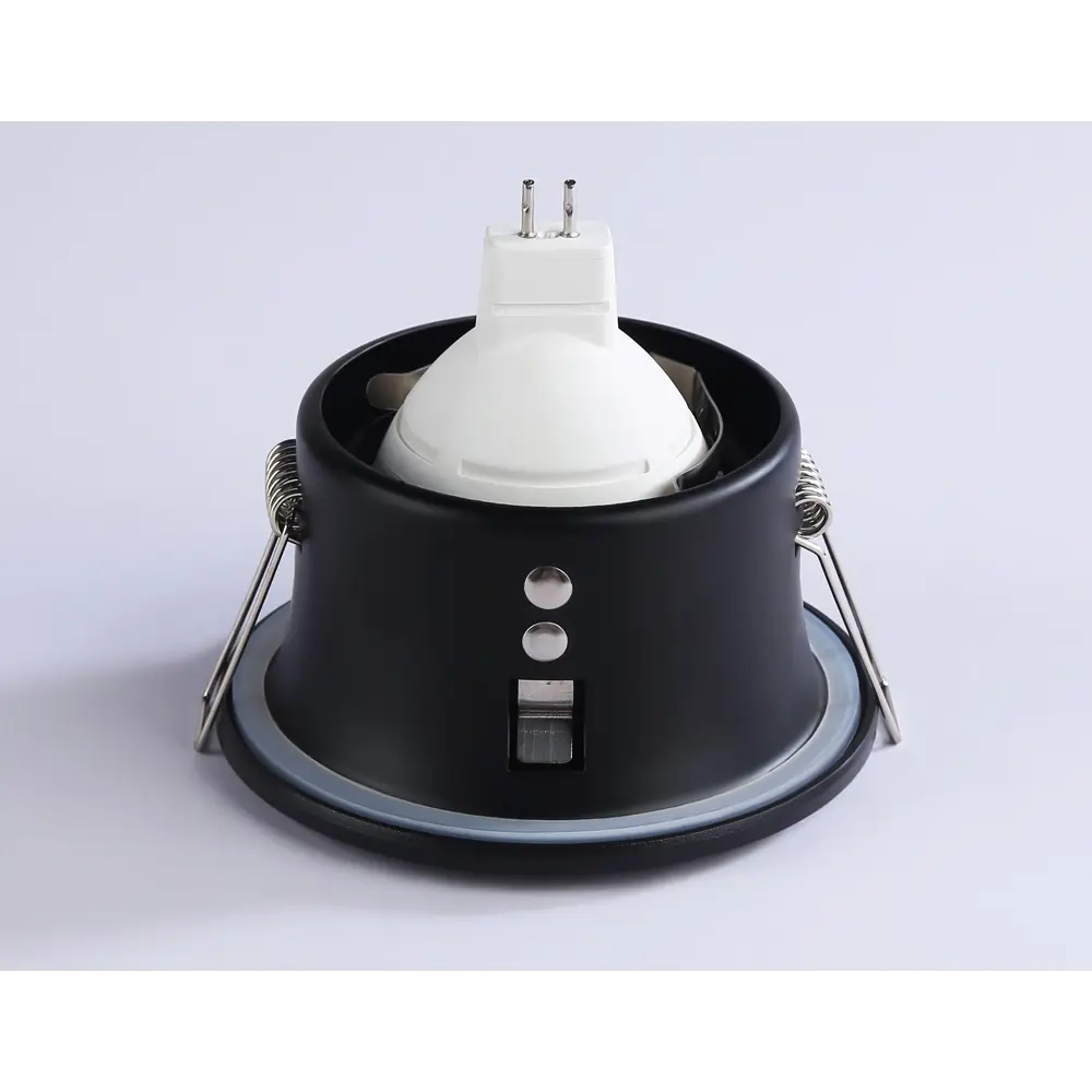 Фото 7 Светильник точечный встраиваемый Ambrella Light Standard tech Tn1188 под отверстие 75 мм GU5.3 цвет черный Фото 7 Светильник точечный встраиваемый Ambrella Light Standard tech Tn1188 под отверстие 75 мм GU5.3 цвет черный