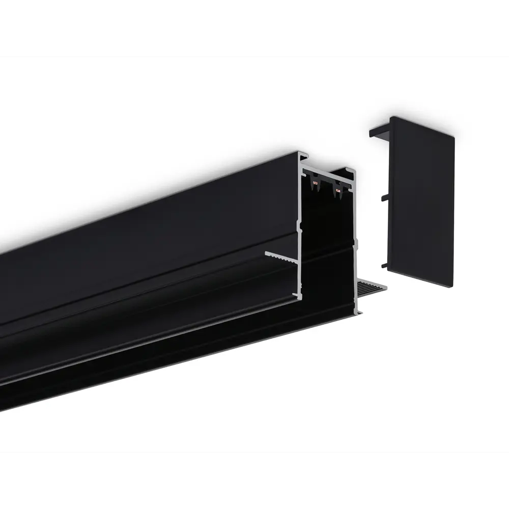 Фото 3 Трековый шинопровод встраиваемый однофазный Ambrella light Gl1010 200 см цвет черный