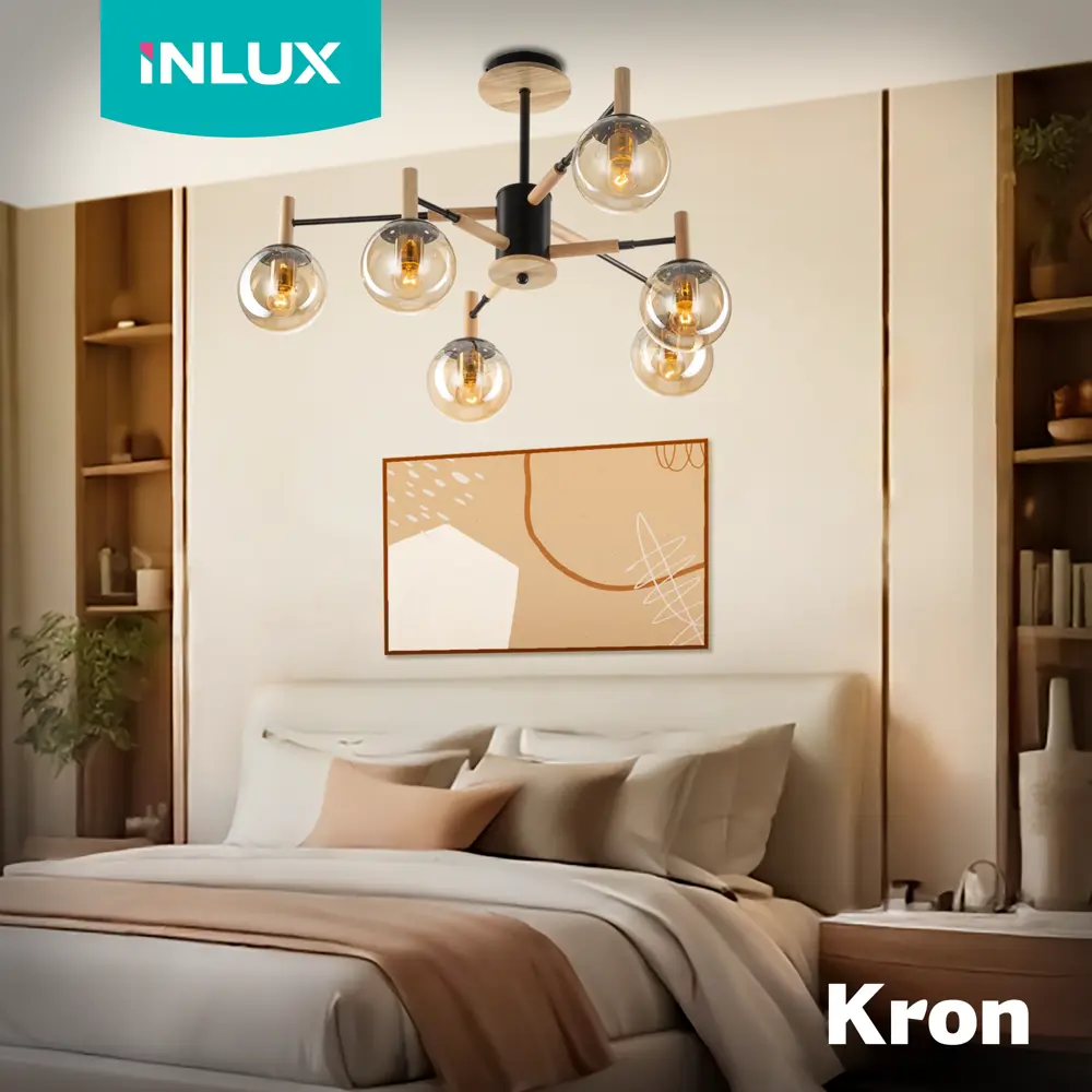 Фото 8 Люстра потолочная Inlux Inlux stil in10161 люстра на штанге In10161 6 ламп 18 м² цвет золото черный бук Фото 8 Люстра потолочная Inlux Inlux stil in10161 люстра на штанге In10161 6 ламп 18 м² цвет золото черный бук