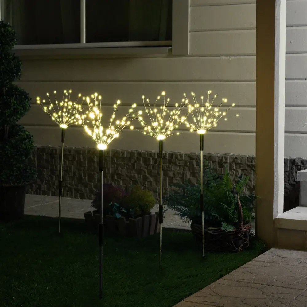 Фото 2 Светильник в грунт Luazon lighting 9424103 на солнечных батареях 45 см цвет разноцветный теплый белый (желтый) свет Фото 2 Светильник в грунт Luazon lighting 9424103 на солнечных батареях 45 см цвет разноцветный теплый белый (желтый) свет