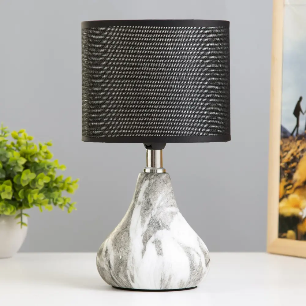 Фото Настольная лампа Risalux 9930808 цвет серый/серебристый Фото Настольная лампа Risalux 9930808 цвет серый/серебристый