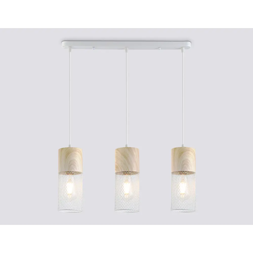 Фото 2 Светильник подвесной Ambrella light Traditional Ambr_tr8499 3 лампы 10 м² цвет дерево/белый Фото 2 Светильник подвесной Ambrella light Traditional Ambr_tr8499 3 лампы 10 м² цвет дерево/белый