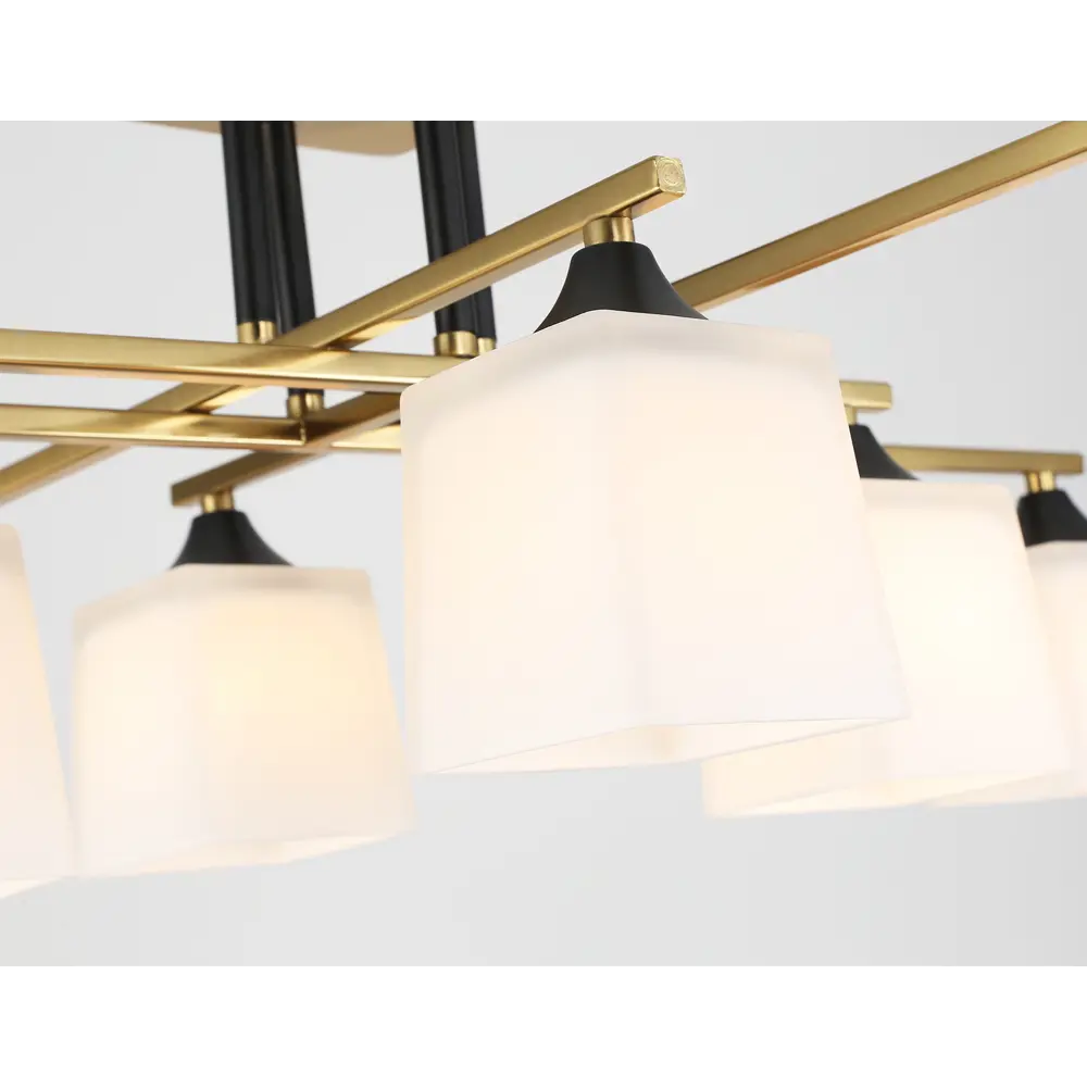 Фото 4 Люстра на штанге Ambrella light Traditional Ambr_tr303044 8 ламп 35 м² цвет медь/белый матовый Фото 4 Люстра на штанге Ambrella light Traditional Ambr_tr303044 8 ламп 35 м² цвет медь/белый матовый