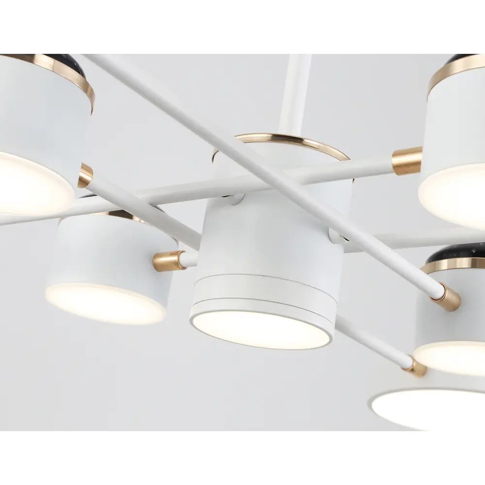 Фото 5 Люстра на штанге светодиодная Ambrella light Comfort Ambr_fl51627 40 м² регулируемый белый свет цвет белый/золото Фото 5 Люстра на штанге светодиодная Ambrella light Comfort Ambr_fl51627 40 м² регулируемый белый свет цвет белый/золото