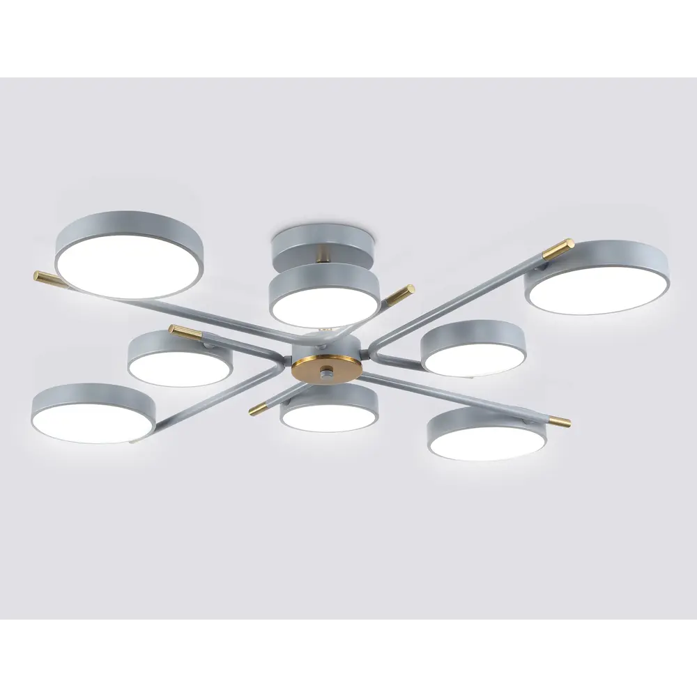 Фото 2 Люстра потолочная светодиодная Ambrella light Comfort Ambr_fl516339 40 м² регулируемый белый свет цвет медь/серый Фото 2 Люстра потолочная светодиодная Ambrella light Comfort Ambr_fl516339 40 м² регулируемый белый свет цвет медь/серый