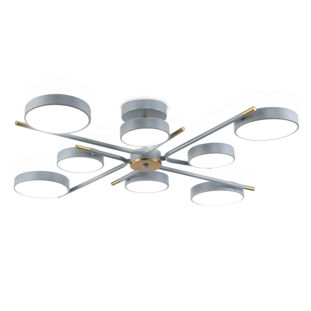Фото Люстра потолочная светодиодная Ambrella light Comfort Ambr_fl516339 40 м² регулируемый белый свет цвет медь/серый Фото Люстра потолочная светодиодная Ambrella light Comfort Ambr_fl516339 40 м² регулируемый белый свет цвет медь/серый