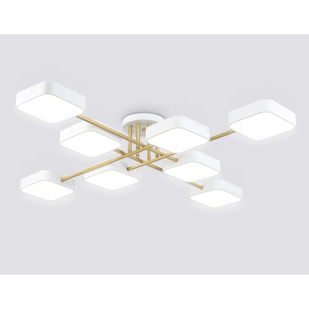 Фото 2 Люстра потолочная светодиодная Ambrella light Comfort Ambr_fl516346 40 м² регулируемый белый свет цвет белый/золото Фото 2 Люстра потолочная светодиодная Ambrella light Comfort Ambr_fl516346 40 м² регулируемый белый свет цвет белый/золото