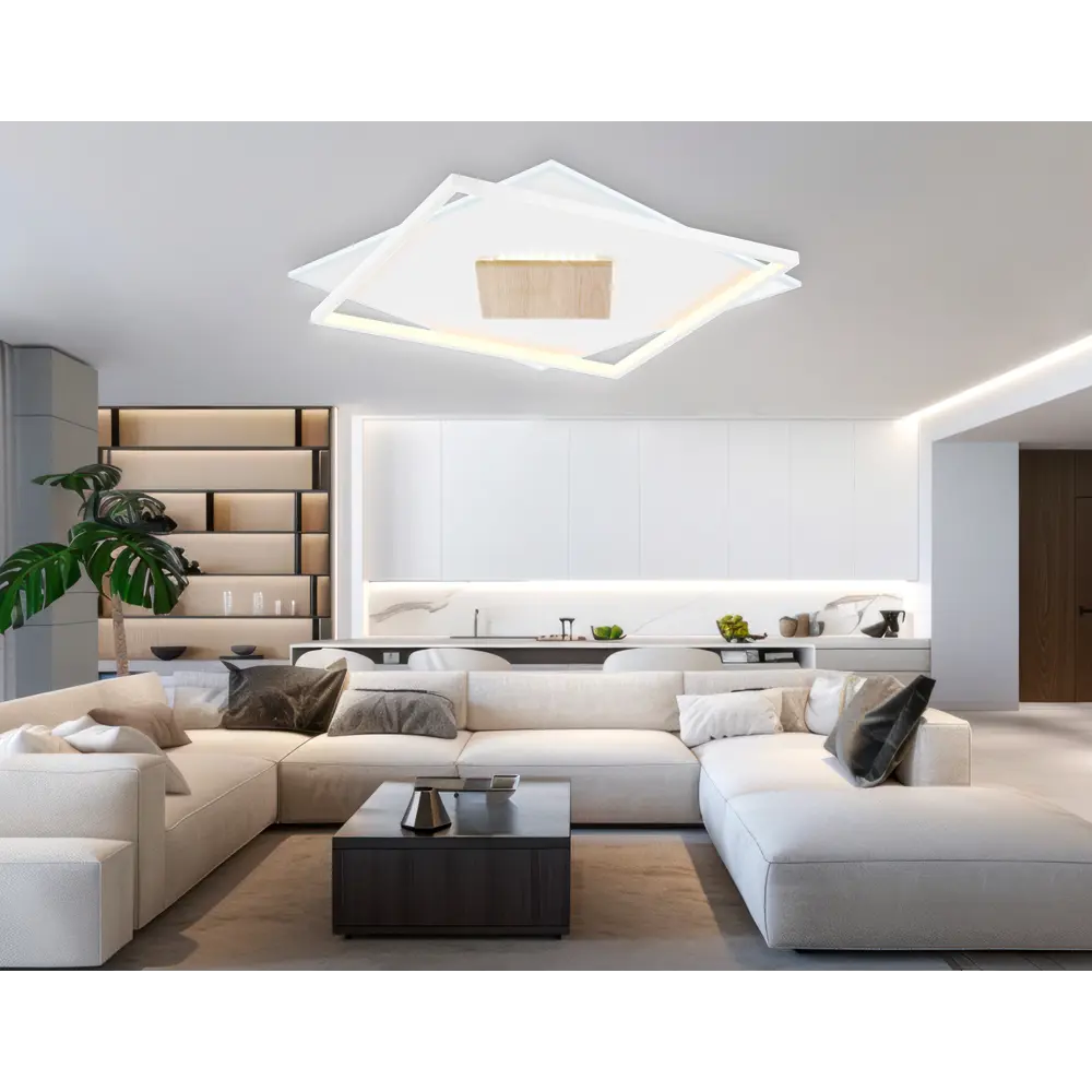 Фото 6 Люстра потолочная светодиодная Ambrella light Comfort Ambr_fl4790 24 м² регулируемый белый свет цвет дерево/белый Фото 6 Люстра потолочная светодиодная Ambrella light Comfort Ambr_fl4790 24 м² регулируемый белый свет цвет дерево/белый