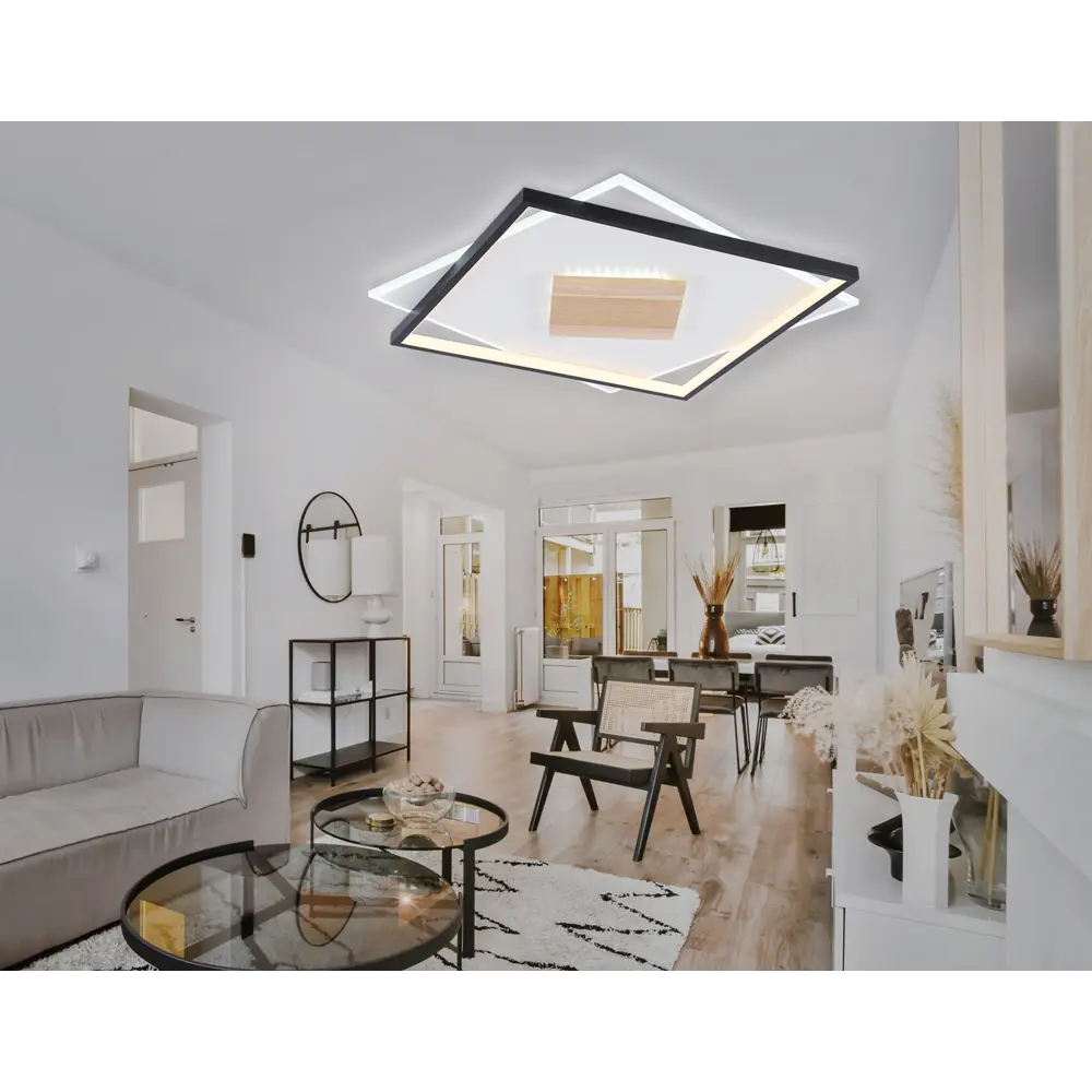 Фото 6 Люстра потолочная светодиодная Ambrella light Comfort Ambr_fl4791 24 м² регулируемый белый свет цвет дерево/белый/черный Фото 6 Люстра потолочная светодиодная Ambrella light Comfort Ambr_fl4791 24 м² регулируемый белый свет цвет дерево/белый/черный