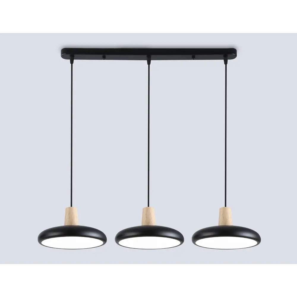 Фото 2 Светильник подвесной светодиодный Ambrella light Comfort Ambr_fl4841 30 м² регулируемый белый свет цвет дерево/черный Фото 2 Светильник подвесной светодиодный Ambrella light Comfort Ambr_fl4841 30 м² регулируемый белый свет цвет дерево/черный
