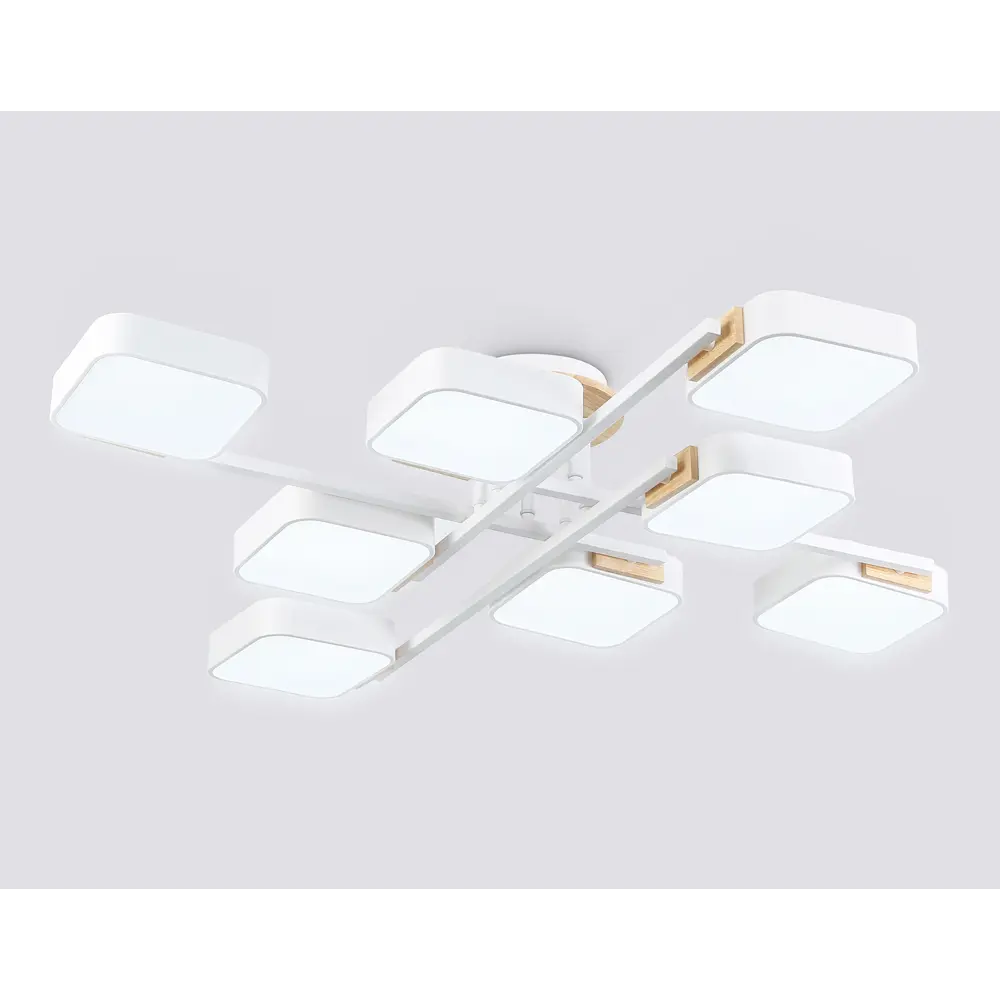 Фото 4 Люстра потолочная светодиодная Ambrella light Comfort Ambr_fl4888 40 м² регулируемый белый свет цвет дерево/белый Фото 4 Люстра потолочная светодиодная Ambrella light Comfort Ambr_fl4888 40 м² регулируемый белый свет цвет дерево/белый