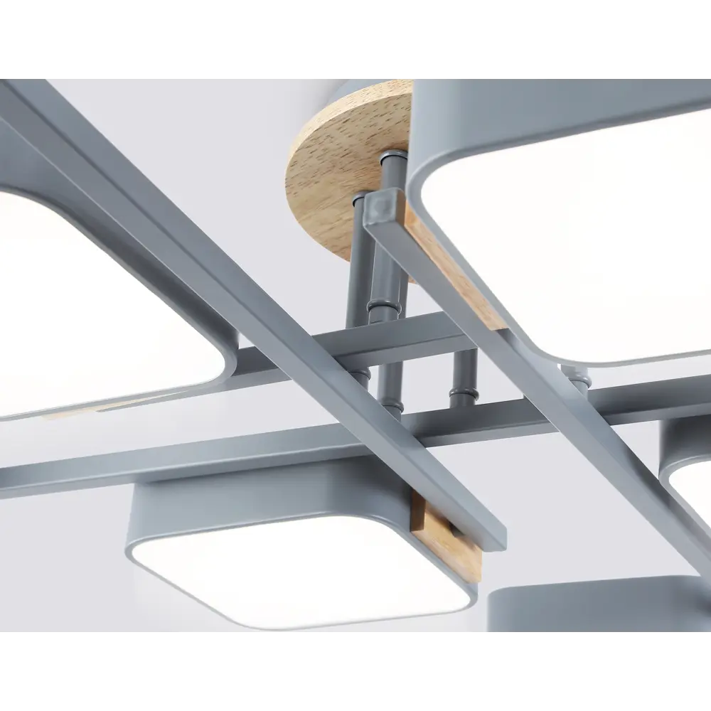 Фото 6 Люстра потолочная светодиодная Ambrella light Comfort Ambr_fl4889 40 м² регулируемый белый свет цвет дерево/серый Фото 6 Люстра потолочная светодиодная Ambrella light Comfort Ambr_fl4889 40 м² регулируемый белый свет цвет дерево/серый