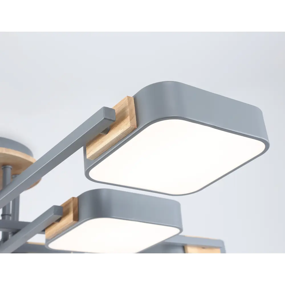 Фото 5 Люстра потолочная светодиодная Ambrella light Comfort Ambr_fl4889 40 м² регулируемый белый свет цвет дерево/серый Фото 5 Люстра потолочная светодиодная Ambrella light Comfort Ambr_fl4889 40 м² регулируемый белый свет цвет дерево/серый