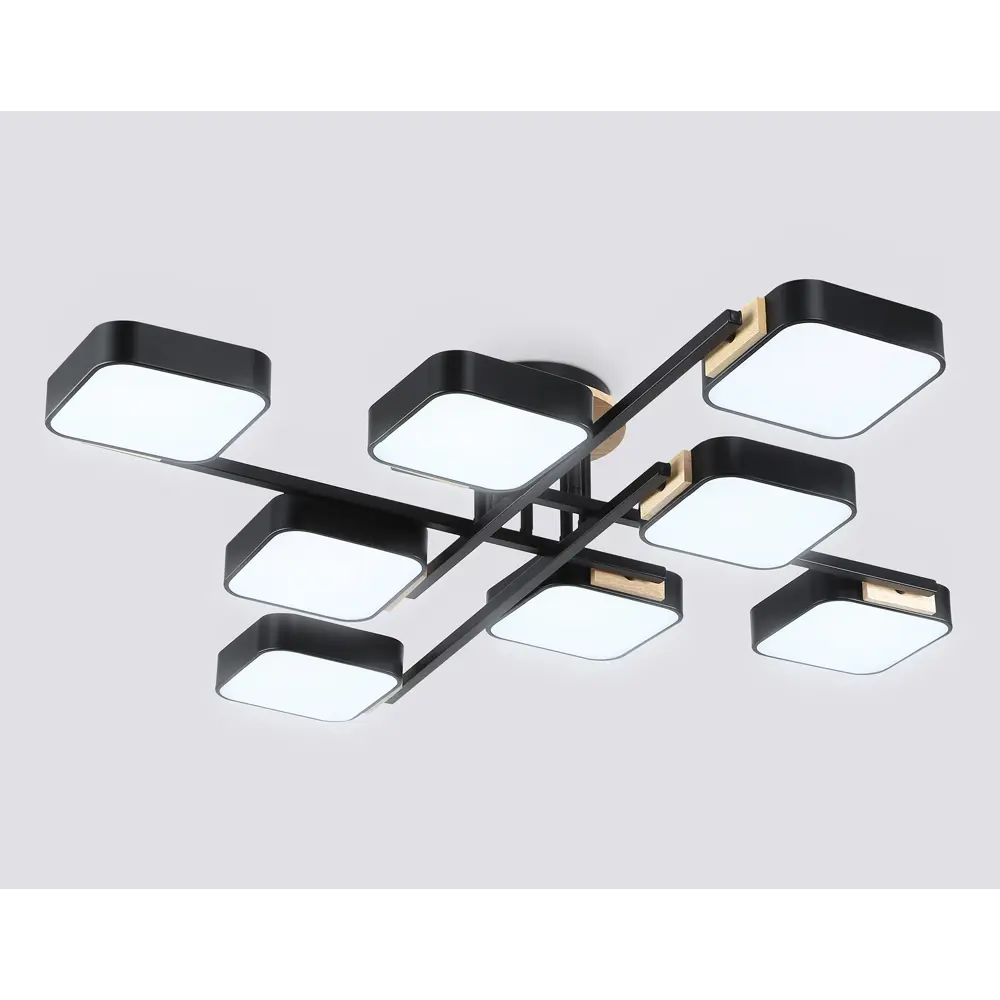 Фото 4 Люстра потолочная светодиодная Ambrella light Comfort Ambr_fl4890 40 м² регулируемый белый свет цвет дерево/черный Фото 4 Люстра потолочная светодиодная Ambrella light Comfort Ambr_fl4890 40 м² регулируемый белый свет цвет дерево/черный