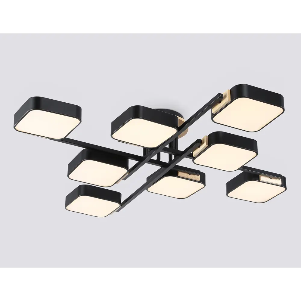 Фото 3 Люстра потолочная светодиодная Ambrella light Comfort Ambr_fl4890 40 м² регулируемый белый свет цвет дерево/черный Фото 3 Люстра потолочная светодиодная Ambrella light Comfort Ambr_fl4890 40 м² регулируемый белый свет цвет дерево/черный