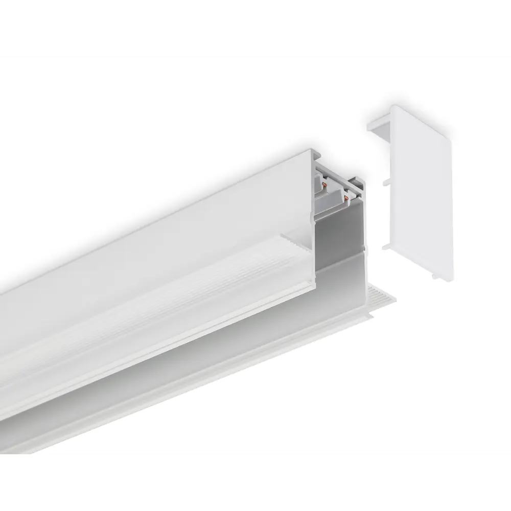 Фото 4 Трековый шинопровод встраиваемый однофазный Ambrella light Ambr_gl1009 200 см цвет белый Фото 4 Трековый шинопровод встраиваемый однофазный Ambrella light Ambr_gl1009 200 см цвет белый