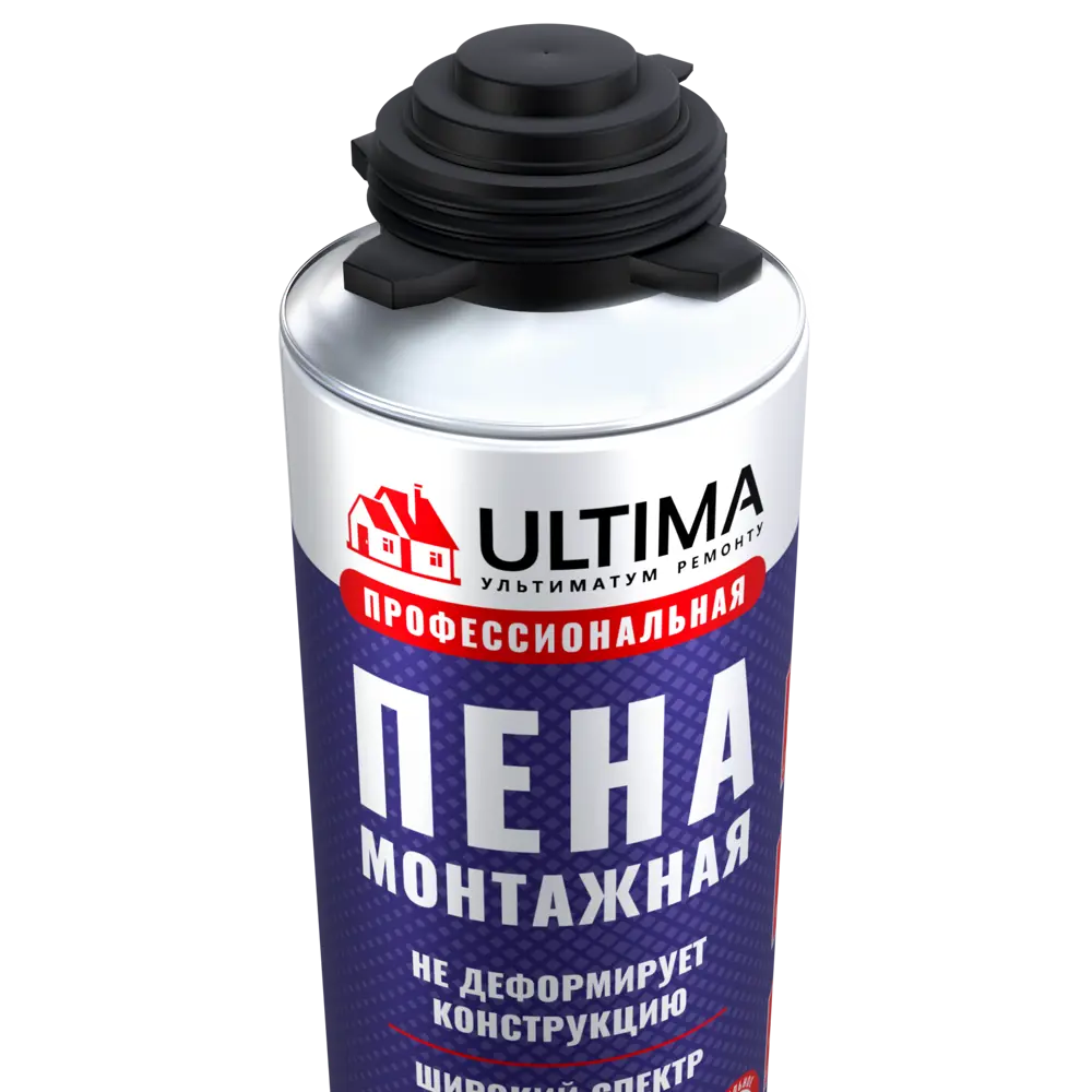 Фото 2 Пена монтажная бытовая Ultima 22 летняя 530 мл Фото 2 Пена монтажная бытовая Ultima 22 летняя 530 мл