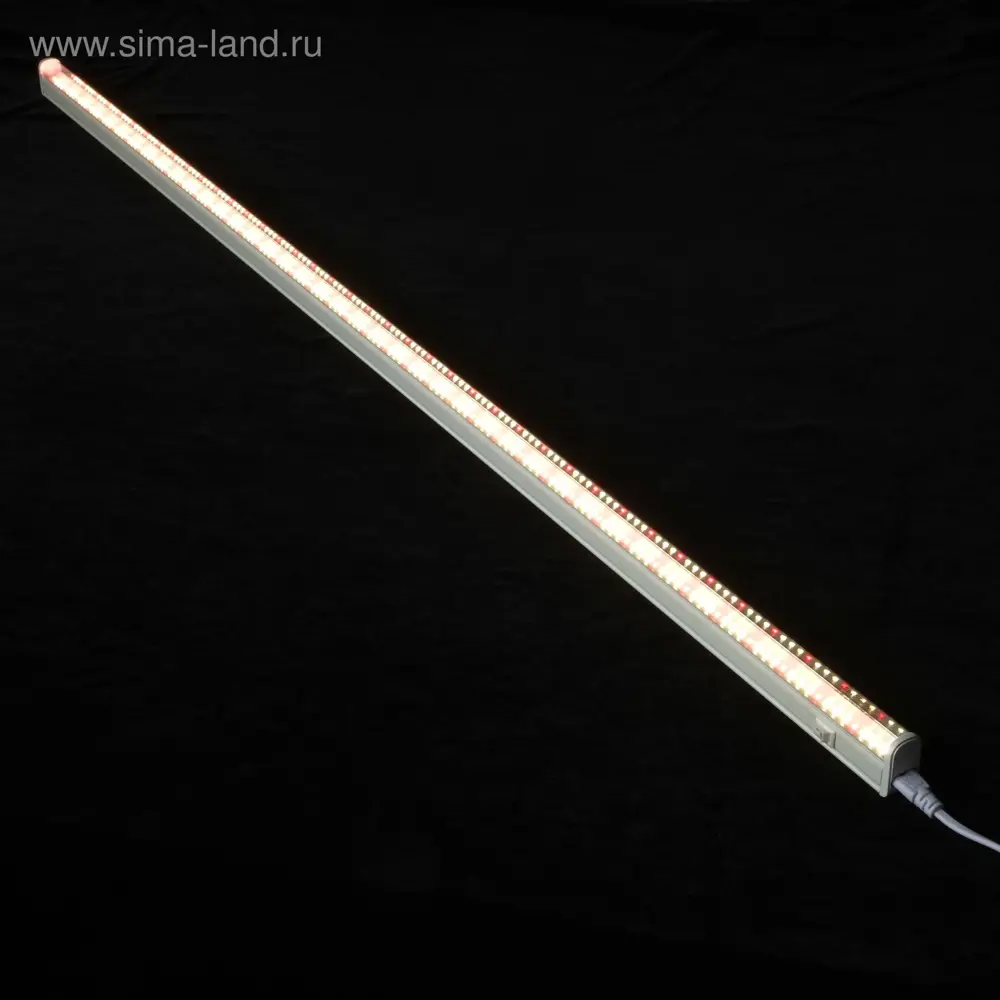 Фото Фитосветильник линейный Uniel 4870253 115 см 30 Вт красно-синий спектр для цветущее растение розовый свет Фото Фитосветильник линейный Uniel 4870253 115 см 30 Вт красно-синий спектр для цветущее растение розовый свет
