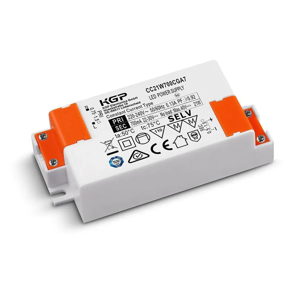 Фото Блок питания Kgp Cc18w700cga7 для светодиодной ленты 200-250 В 18 Вт IP20 Фото Блок питания Kgp Cc18w700cga7 для светодиодной ленты 200-250 В 18 Вт IP20