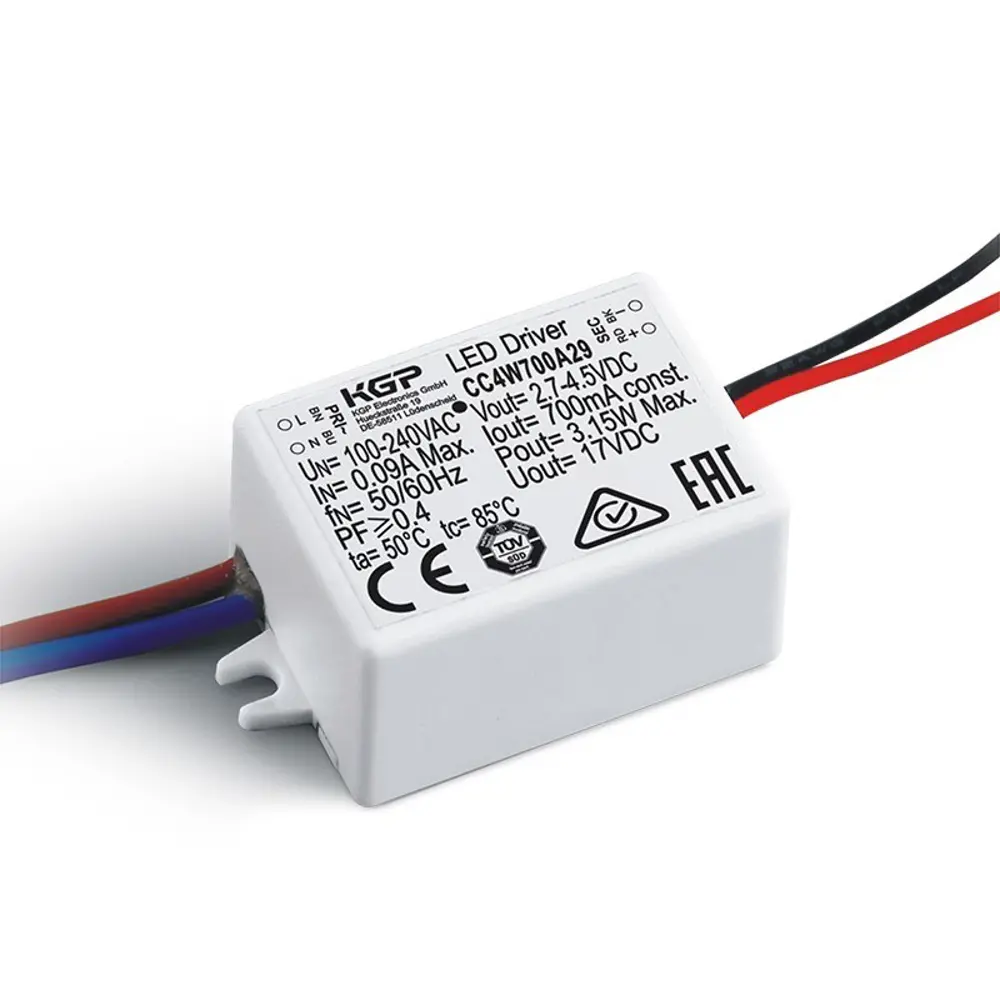 Фото Блок питания Kgp Cc4w500a29 для светодиодной ленты 110-250 В 3.25 Вт IP20 Фото Блок питания Kgp Cc4w500a29 для светодиодной ленты 110-250 В 3.25 Вт IP20
