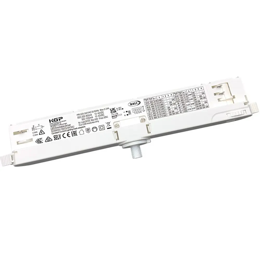 Фото Блок питания Kgp Sc42w300-1050cg-6w dali для светодиодной ленты 175-265 В 42 Вт IP20 Фото Блок питания Kgp Sc42w300-1050cg-6w dali для светодиодной ленты 175-265 В 42 Вт IP20