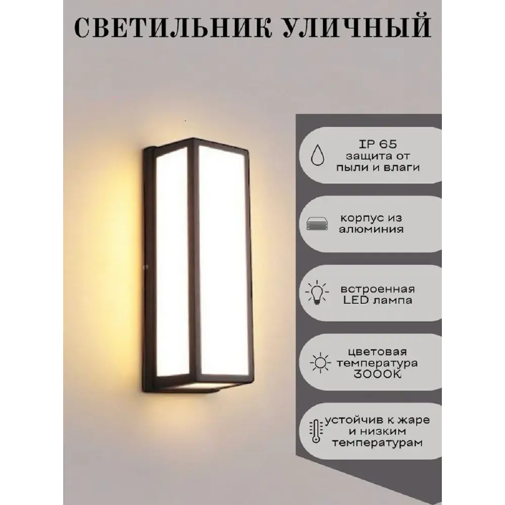 Фото Светильник уличный настенный светодиодный Flylight Текст Fl-lfy IP65 цвет черный Фото Светильник уличный настенный светодиодный Flylight Текст Fl-lfy IP65 цвет черный