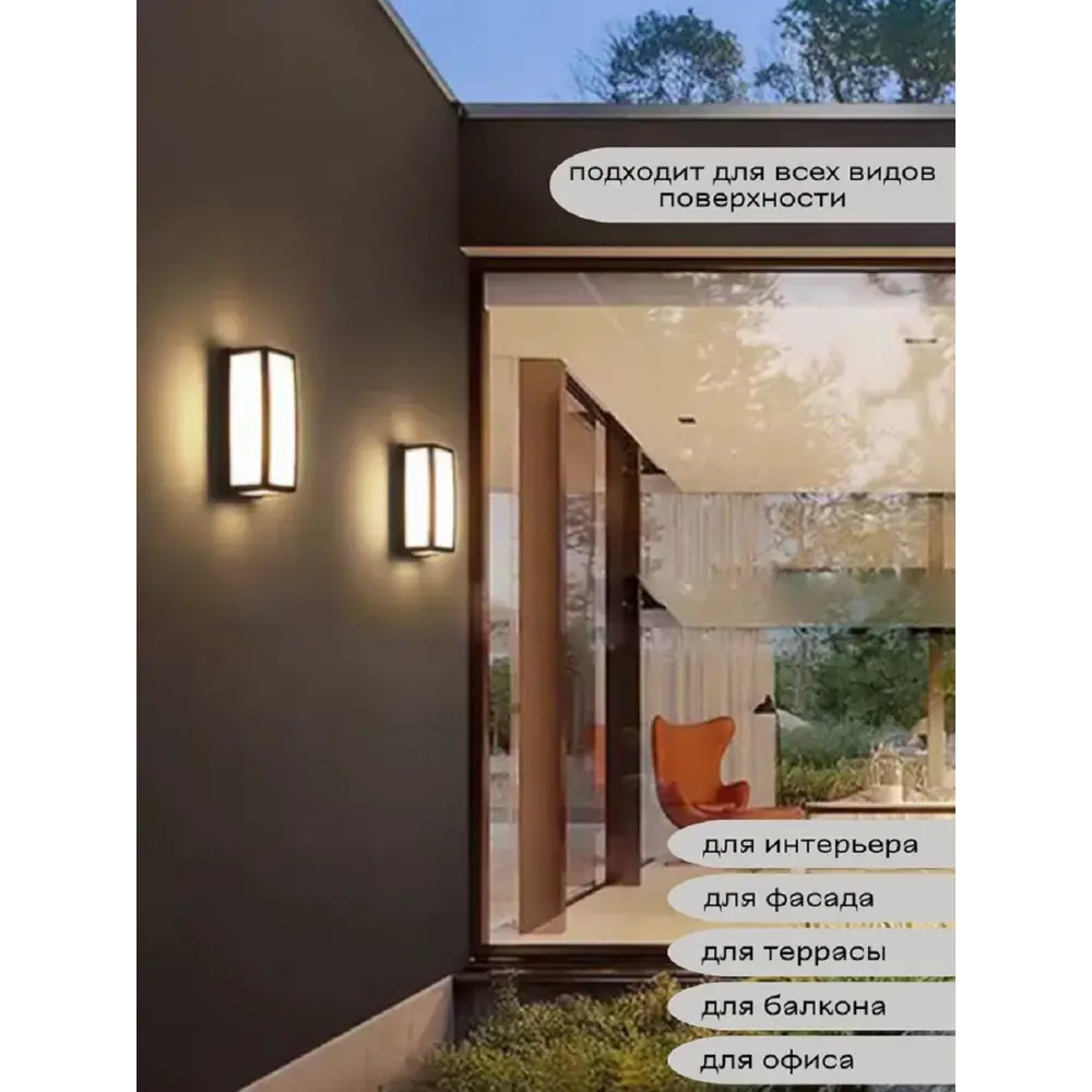 Фото 5 Светильник уличный настенный светодиодный Flylight Текст Fl-lfy IP65 цвет черный Фото 5 Светильник уличный настенный светодиодный Flylight Текст Fl-lfy IP65 цвет черный