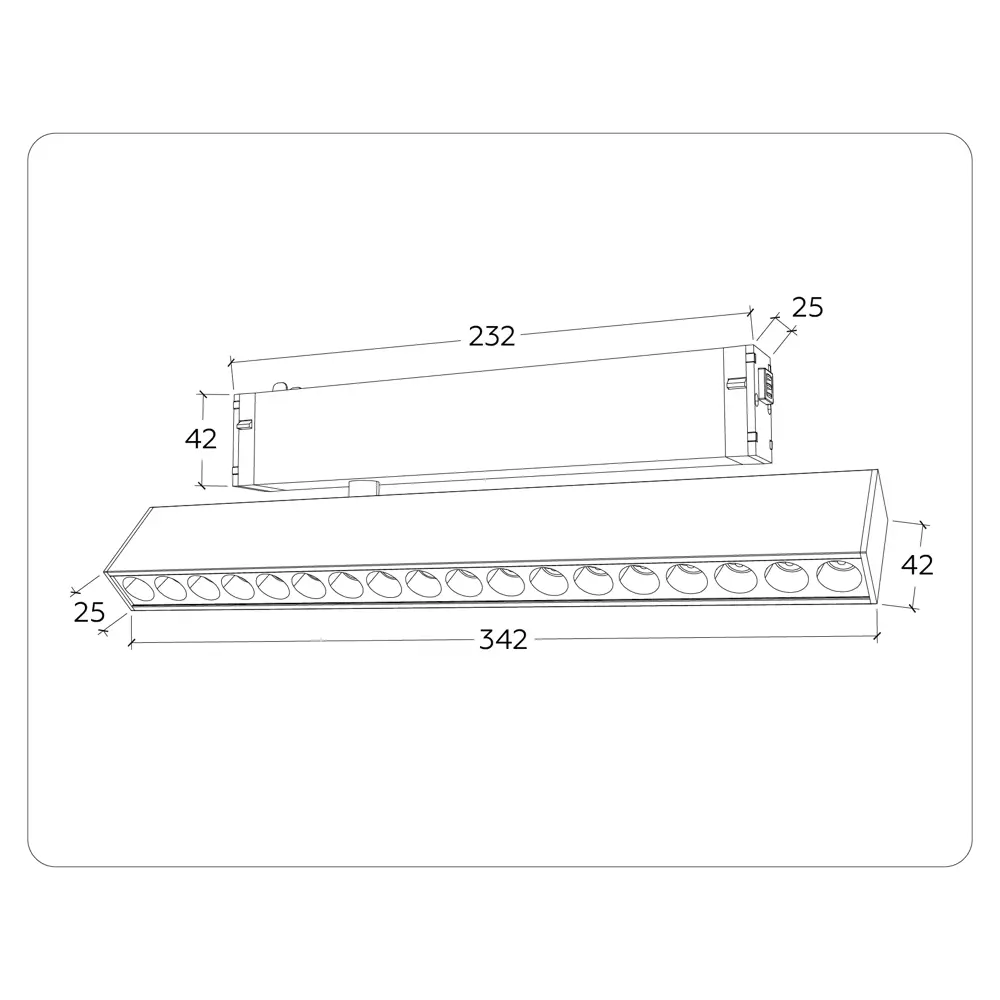 Фото 6 Трековый светильник линейный светодиодный Ambrella light Ambr_gl1351 18 Вт магнитный регулируемый белый свет цвет белый Фото 6 Трековый светильник линейный светодиодный Ambrella light Ambr_gl1351 18 Вт магнитный регулируемый белый свет цвет белый