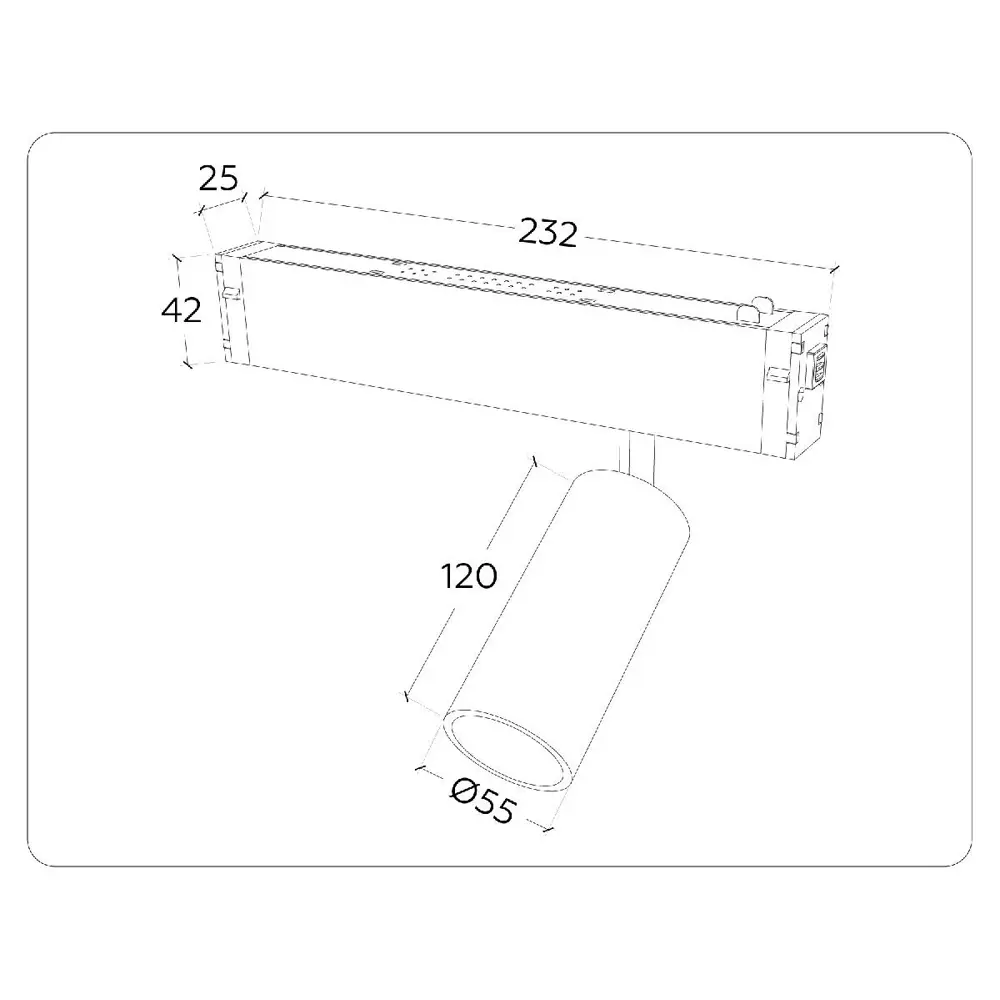Фото 2 Трековый светильник спот светодиодный Ambrella Light Gl1223 18 Вт магнитный регулируемый белый свет цвет черный Фото 2 Трековый светильник спот светодиодный Ambrella Light Gl1223 18 Вт магнитный регулируемый белый свет цвет черный