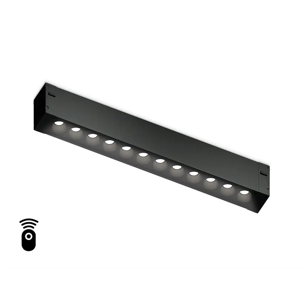 Фото 3 Трековый светильник линейный светодиодный Ambrella Light Gl1302 12 Вт магнитный регулируемый белый свет цвет черный Фото 3 Трековый светильник линейный светодиодный Ambrella Light Gl1302 12 Вт магнитный регулируемый белый свет цвет черный