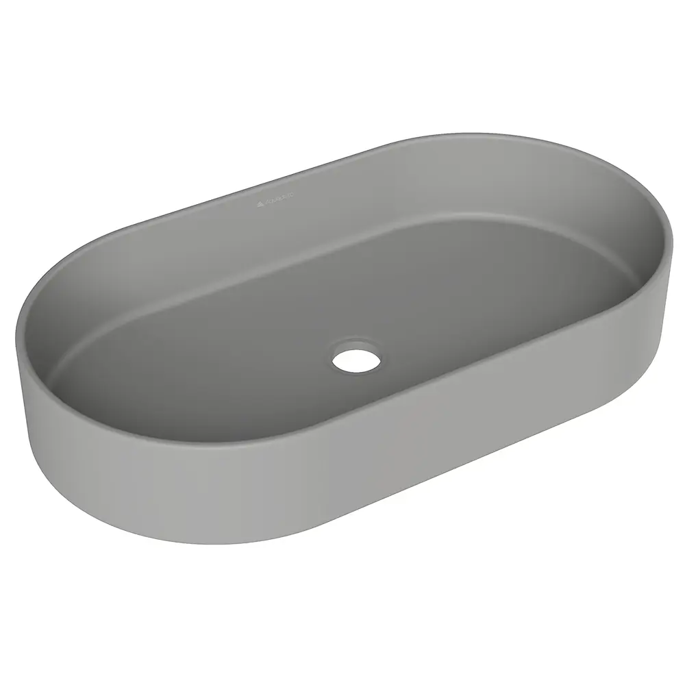 Фото Раковина накладная Aqueduto espiral ESP0230 60см цвет серый матовый Фото Раковина накладная Aqueduto espiral ESP0230 60см цвет серый матовый