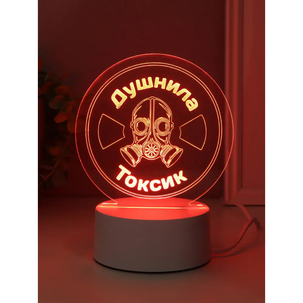 Фото 4 Ночник Risalux Душнила Токсик RGB 9.5x14x15 см 10797463 Фото 4 Ночник Risalux Душнила Токсик RGB 9.5x14x15 см 10797463