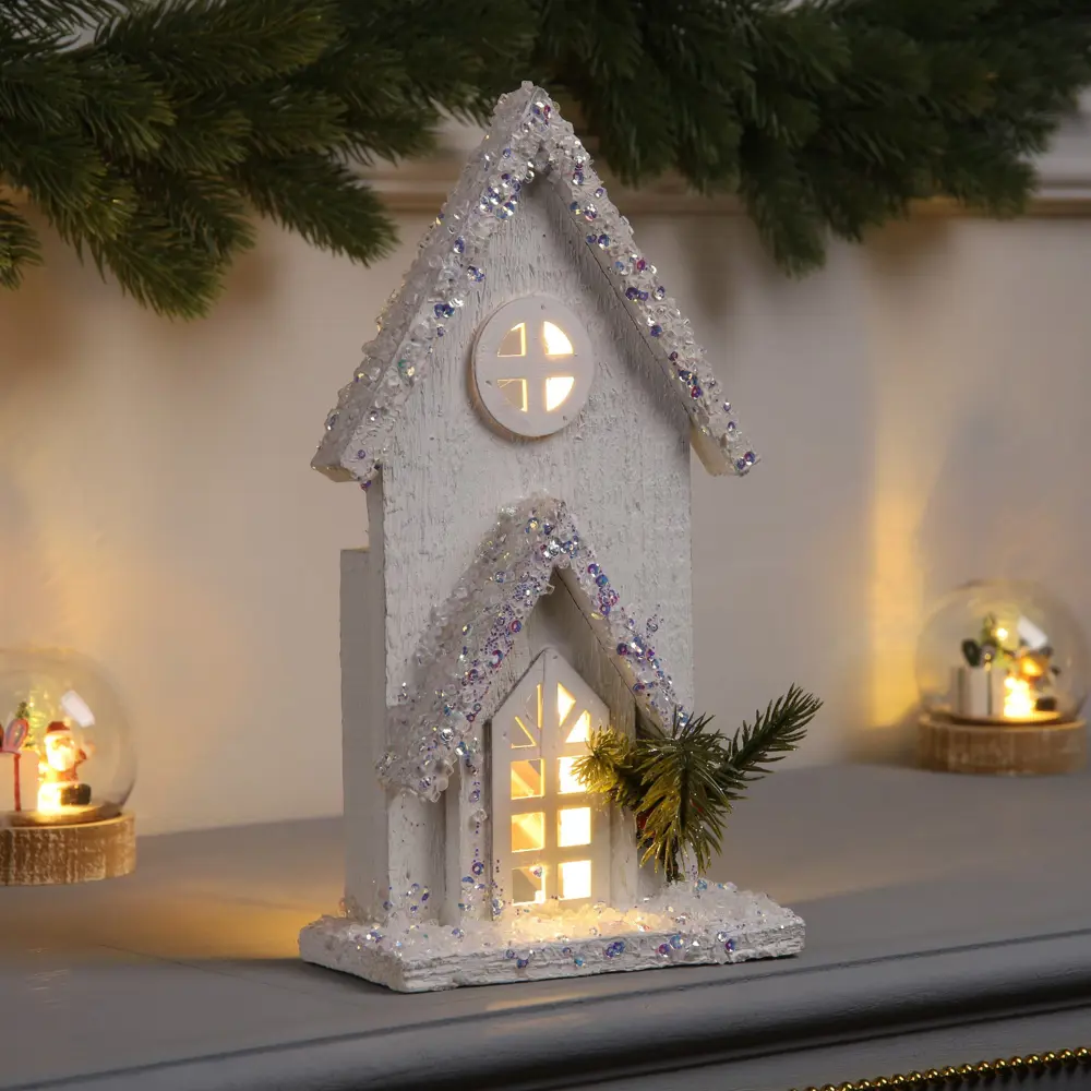 Фото Светящаяся электрическая фигура Luazon Lighting Изба 10454678 h 27 см Фото Светящаяся электрическая фигура Luazon Lighting Изба 10454678 h 27 см