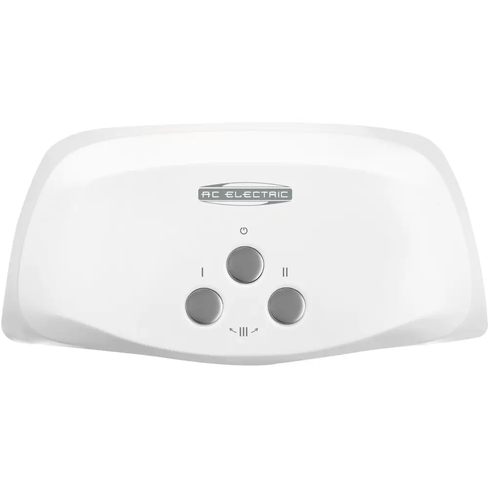 Фото 4 Проточный водонагреватель электрический AC Electric IWH 5.5 TS 5.5 кВт белый с душевой лейкой и краном Фото 4 Проточный водонагреватель электрический AC Electric IWH 5.5 TS 5.5 кВт белый с душевой лейкой и краном