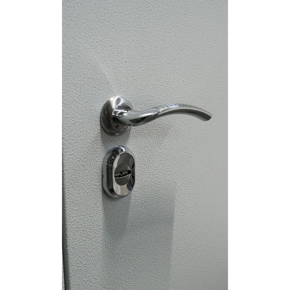 Фото 5 Входная дверь Такт-тайм Комфорт Лайт 7 правый 220x95см цвет антик белый с серебром/лиственница сибиу