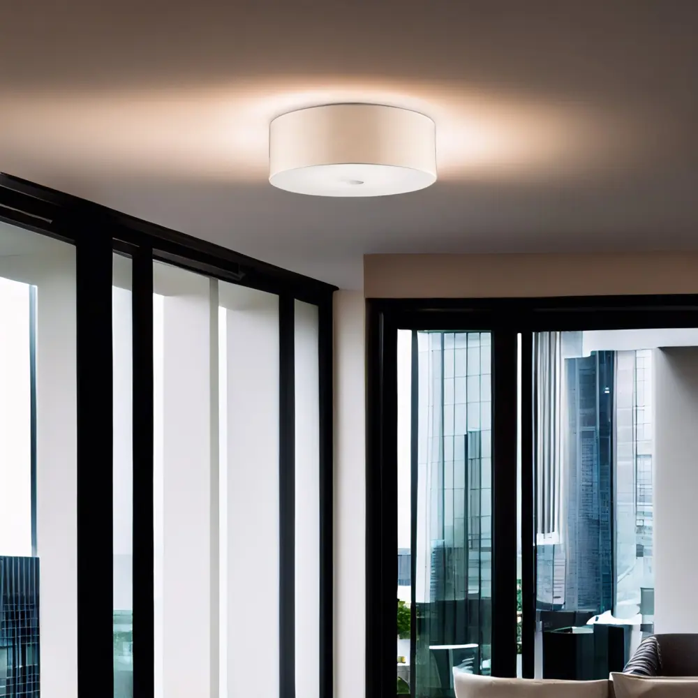 Фото 4 Светильник настенно-потолочный Ideal lux Woody 090900 4 лампы 18 м² цвет бежевый белый матовый Фото 4 Светильник настенно-потолочный Ideal lux Woody 090900 4 лампы 18 м² цвет бежевый белый матовый