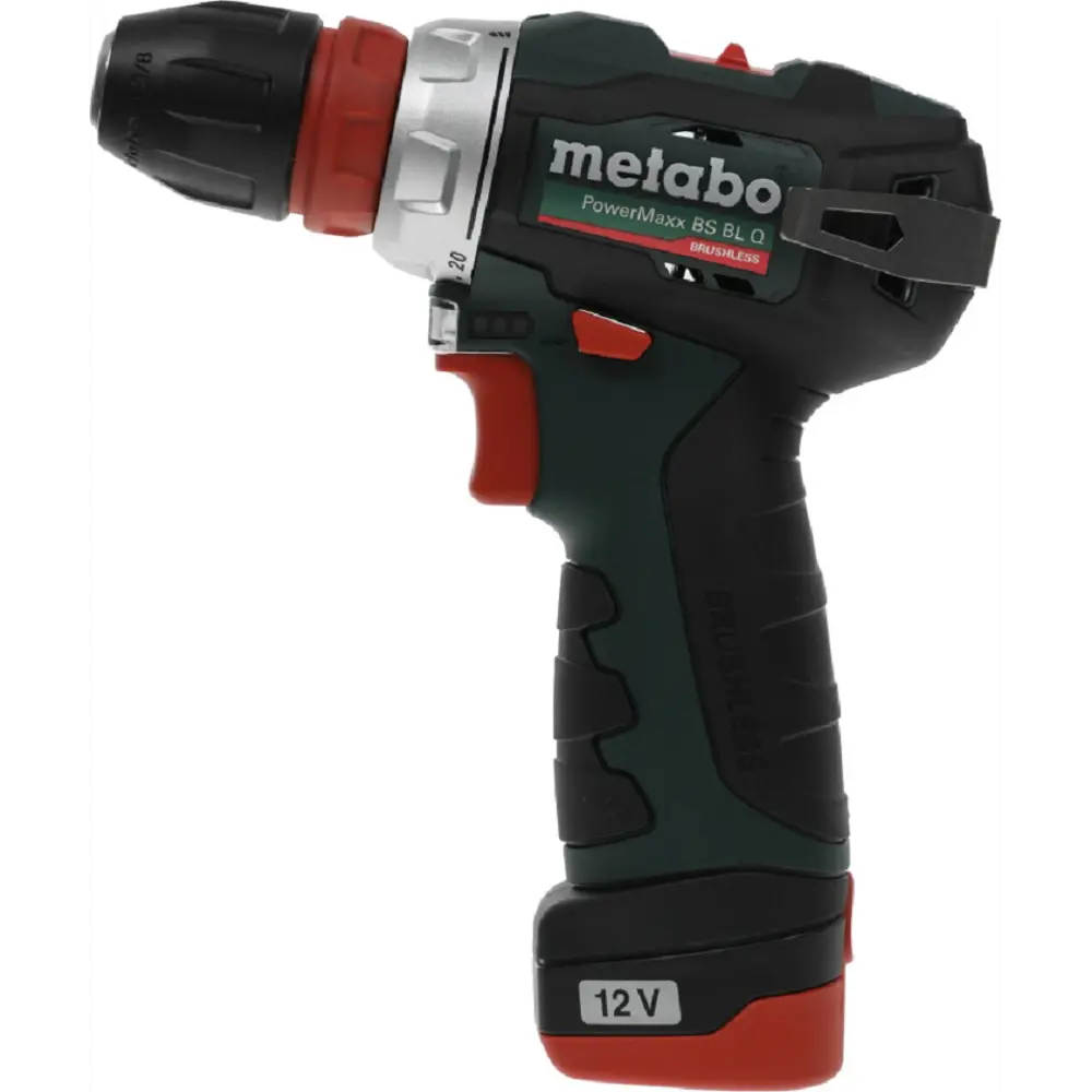 Фото 5 Дрель-шуруповерт аккумуляторная бесщеточная Metabo Power Maxx BS BL 601749500, 12 В Li-Ion 2x2 Ач Фото 5 Дрель-шуруповерт аккумуляторная бесщеточная Metabo Power Maxx BS BL 601749500, 12 В Li-Ion 2x2 Ач