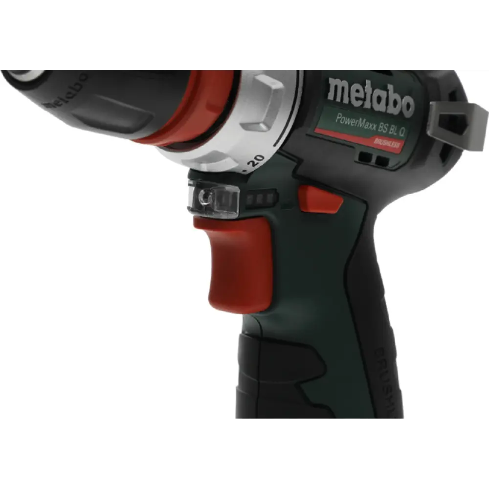 Фото 8 Дрель-шуруповерт аккумуляторная бесщеточная Metabo Power Maxx BS BL 601749500, 12 В Li-Ion 2x2 Ач Фото 8 Дрель-шуруповерт аккумуляторная бесщеточная Metabo Power Maxx BS BL 601749500, 12 В Li-Ion 2x2 Ач