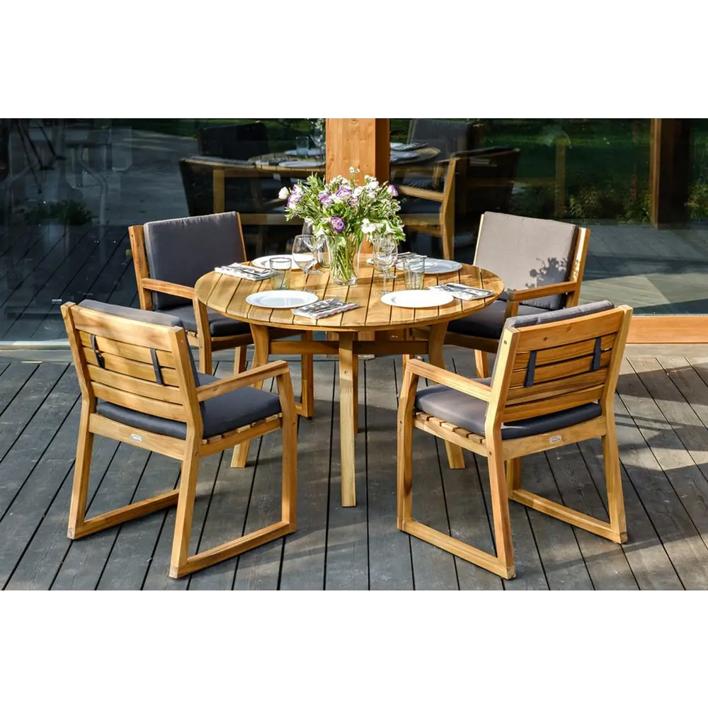 Фото 7 Стол садовый Joygarden 31222 116 см x 116 см x 75 см акация коричневый Фото 7 Стол садовый Joygarden 31222 116 см x 116 см x 75 см акация коричневый