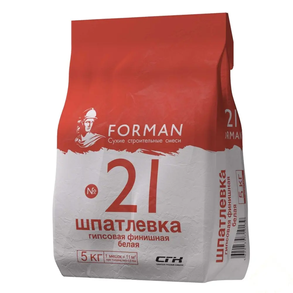 Фото Шпаклёвка гипсовая финишная Forman№21 5 кг Фото Шпаклёвка гипсовая финишная Forman№21 5 кг
