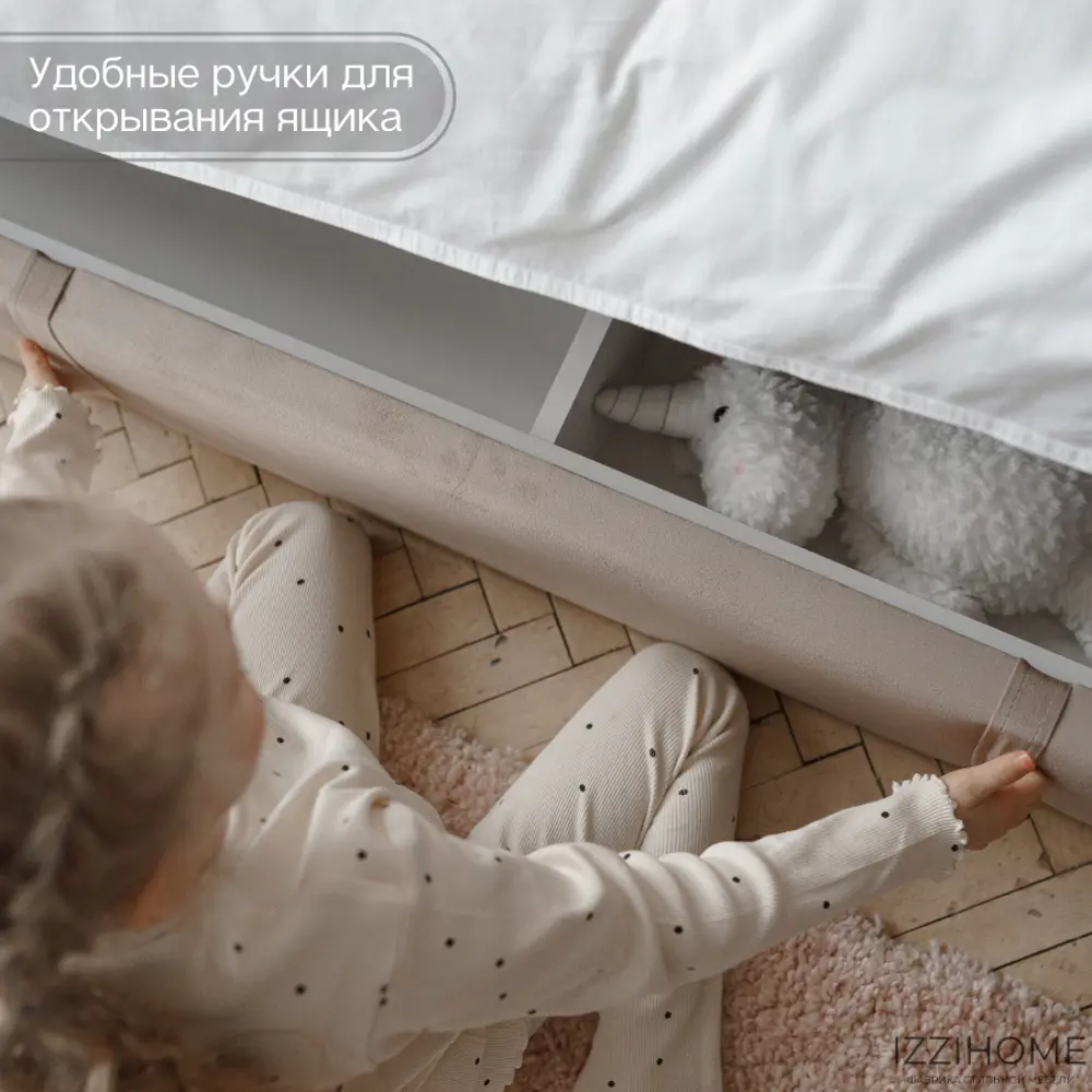Фото 8 Кровать Izzihome Colins 99x33x209 см ДСП цвет бежевый Фото 8 Кровать Izzihome Colins 99x33x209 см ДСП цвет бежевый