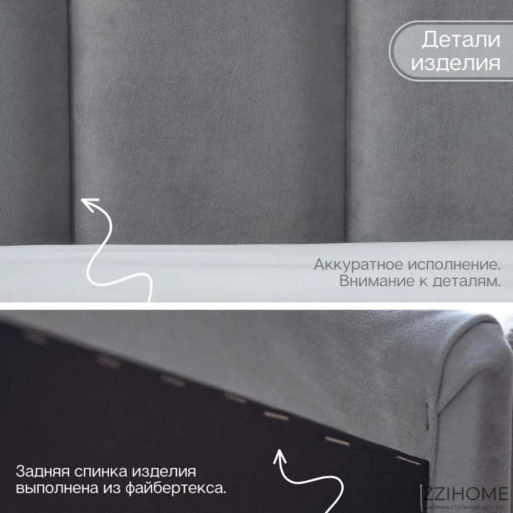 Фото 10 Кровать Izzihome Tony 105x85x205 см ДСП цвет серый Фото 10 Кровать Izzihome Tony 105x85x205 см ДСП цвет серый